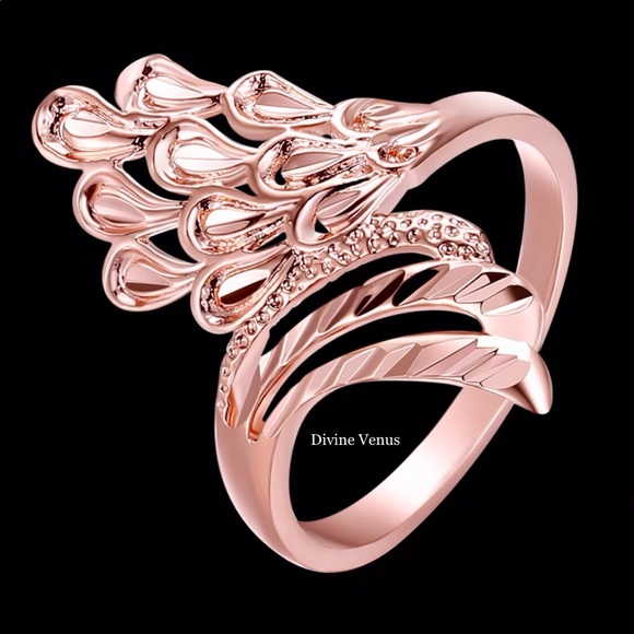 DIVINE VENUS Jewelry - Rose Gold Plated Brass Ring | Size 6